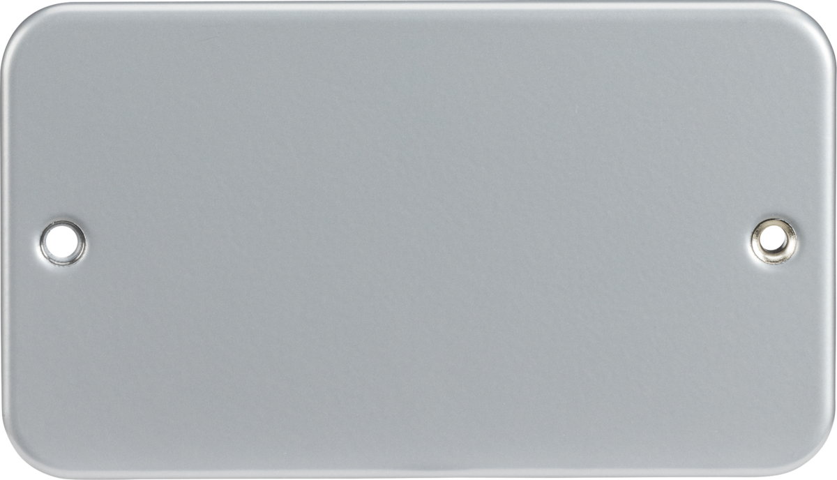 Knightsbridge Metal Clad 1G 2G Blanking Face Cover Plate