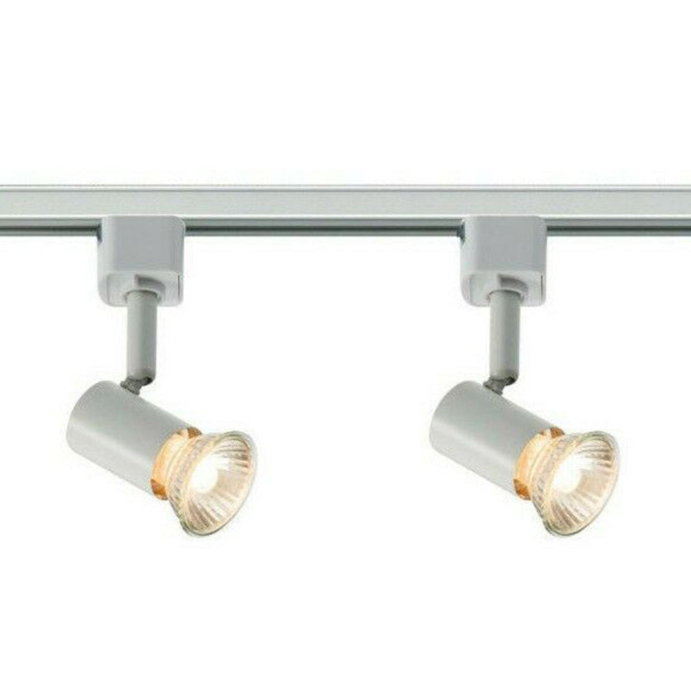 Knightsbridge 1M - 5M 230V GU10 Single Circuit Rail Track Spot Light Fitting TRKSP2ABC