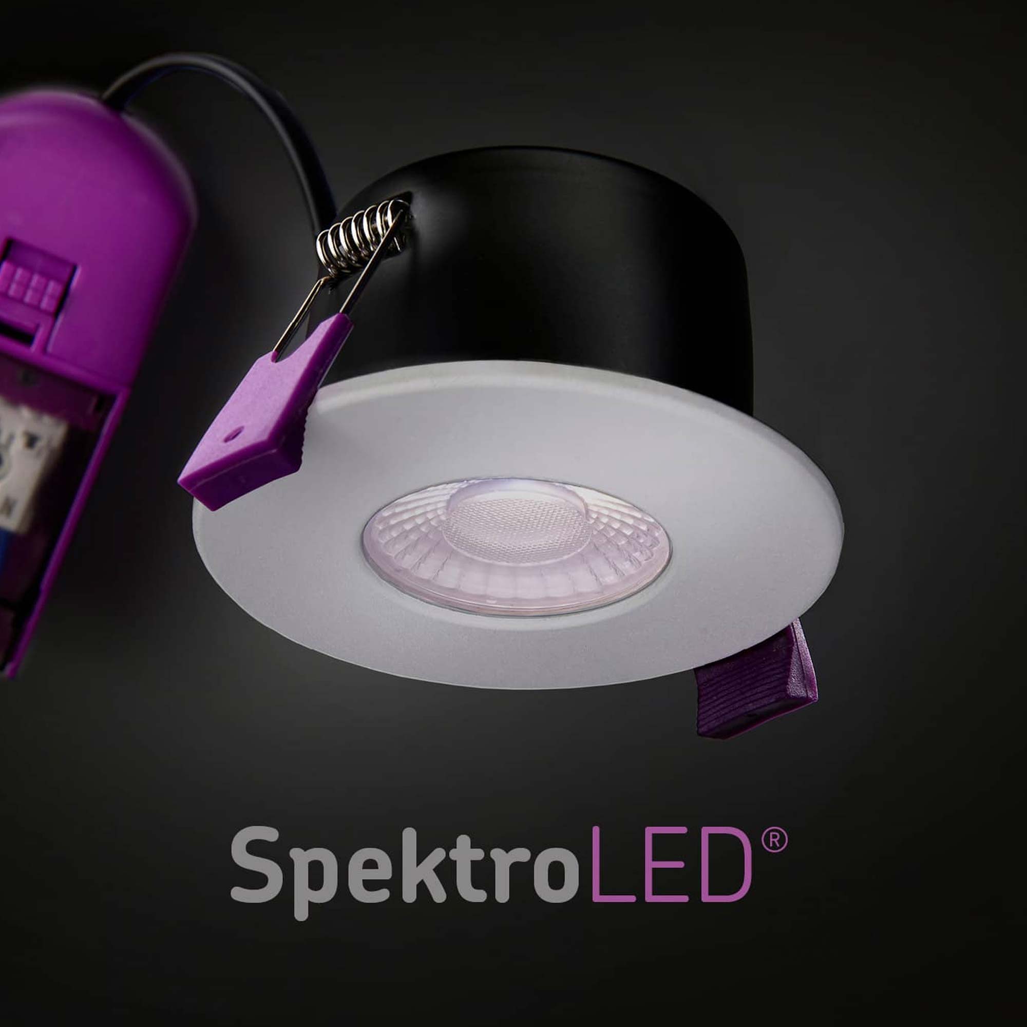 Knightsbridge SpektroLED 230V 5W, 7W LED CCT IP65 Shower Bathroom Spotlight Downlight