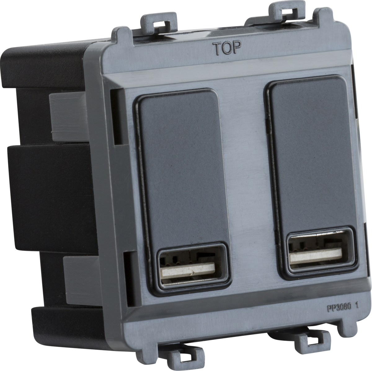 Knightsbridge Dual USB Charger Module (2 x Grid Positions) 5V 2.4A (Shared)