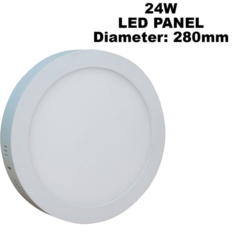 LED Ceiling Surface Round Panel Down Light Bathroom Kitchen Living Room Bright