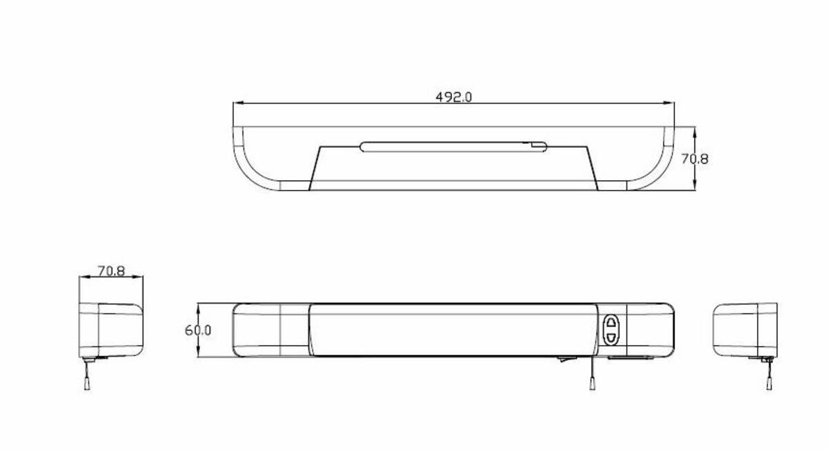 Knightsbridge 230V IP20 6W LED Shaver Light with Dual USB Charger