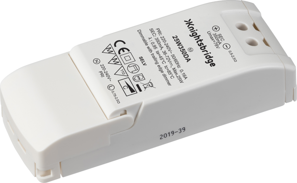 Knightsbridge IP20 350mA 25W LED Dimmable Driver - Constant Current