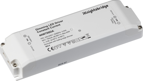 Knightsbridge IP20 700mA 40W LED Dimmable Driver - Constant Current