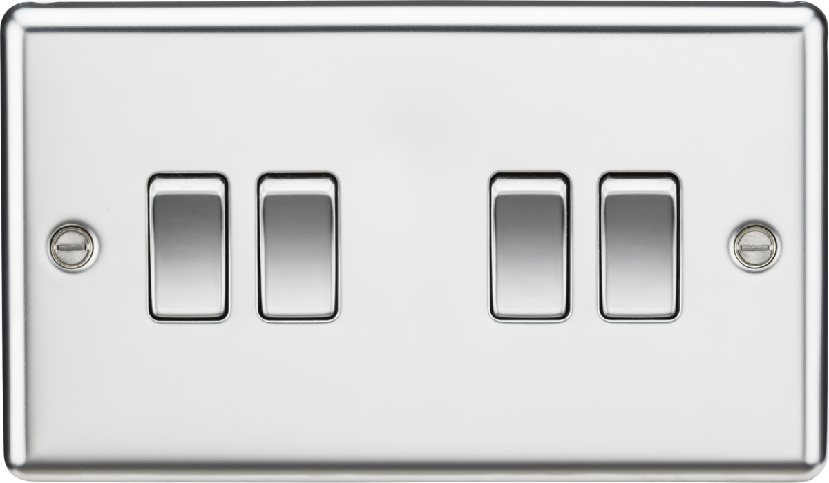 Knightsbridge 10AX 1G 2G 3G 4G 6G Switch - Rounded Edge