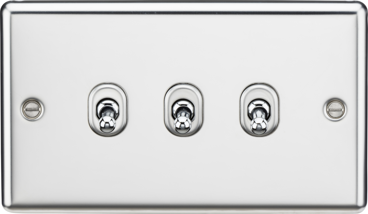 Knightsbridge 10AX Toggle Wall Light Switch Rounded Edge