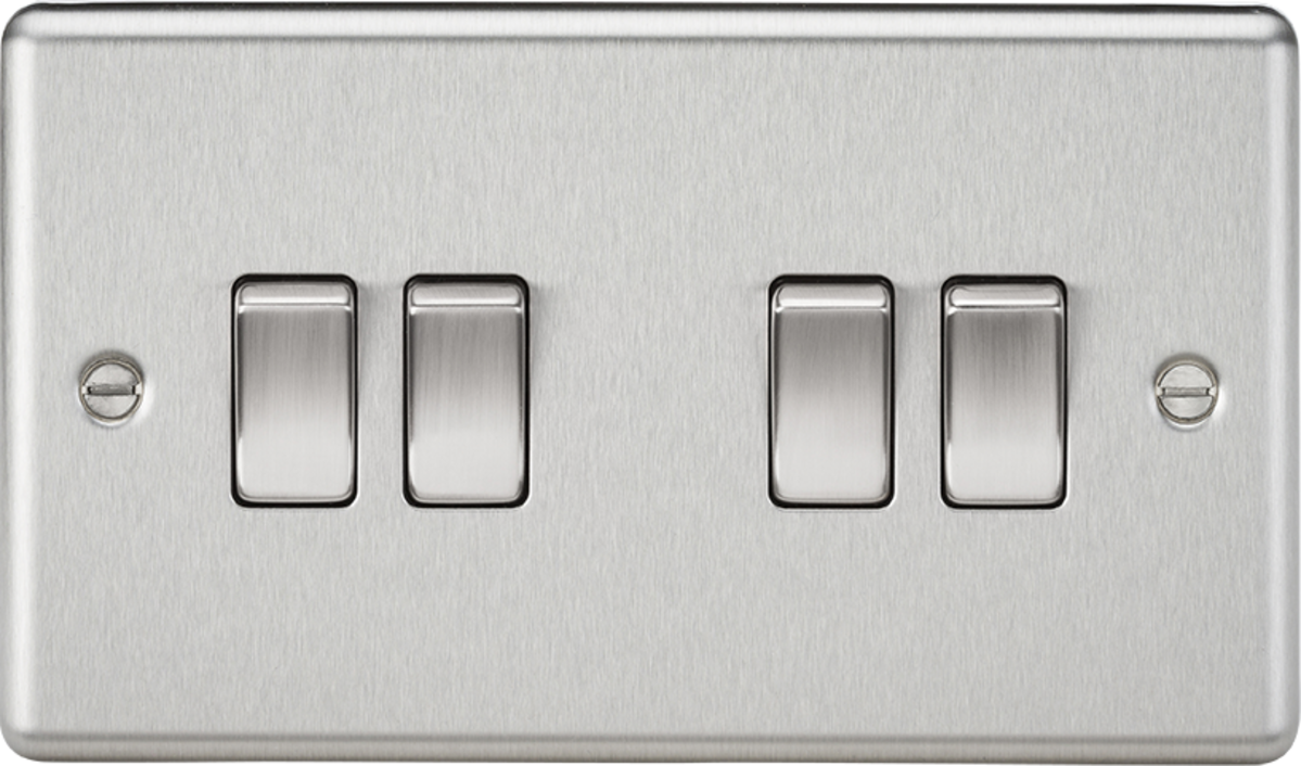 Knightsbridge 10AX 1G 2G 3G 4G 6G Switch - Rounded Edge