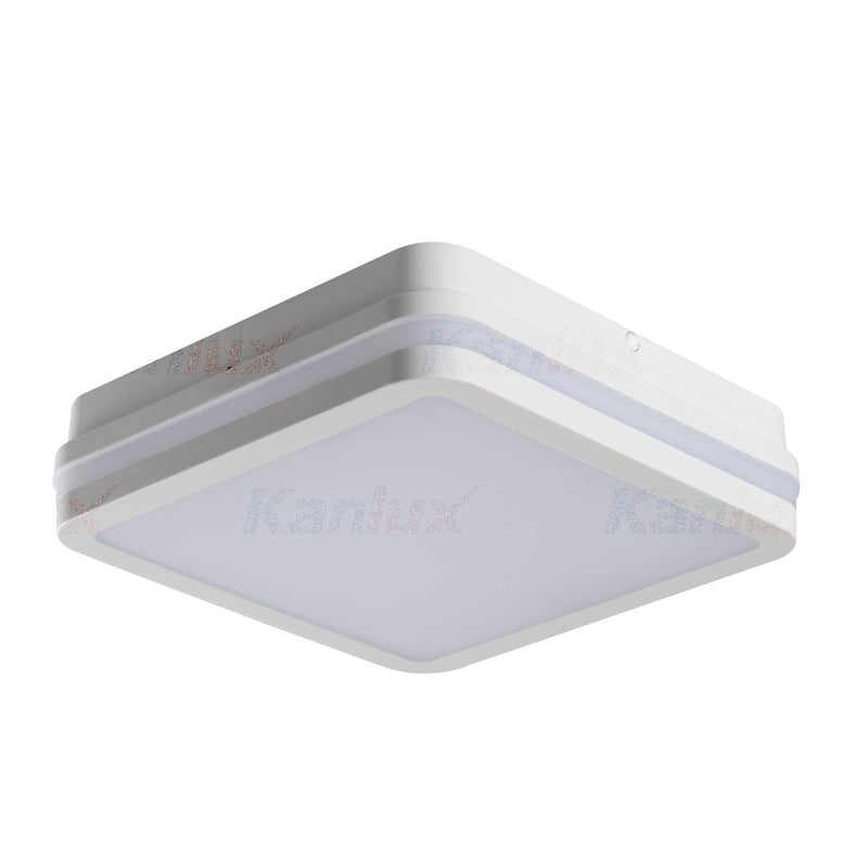 Kanlux BENO IP54 Outdoor Security Bulkhead Wall Fitting LED Light Bulb Motion Sensor