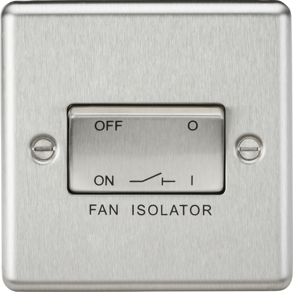 Knightsbridge 10AX 3 Pole Fan Isolator Switch - Rounded Edge