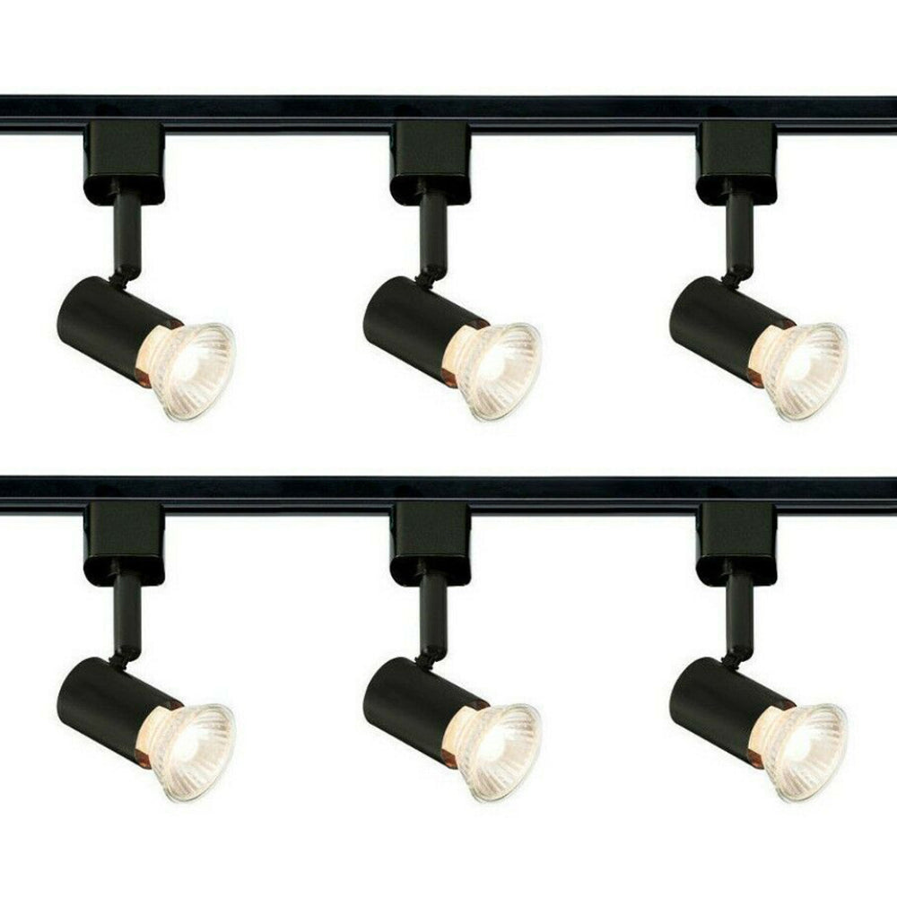 Knightsbridge 1M - 5M 230V GU10 Single Circuit Rail Track Spot Light Fitting TRKSP2ABC