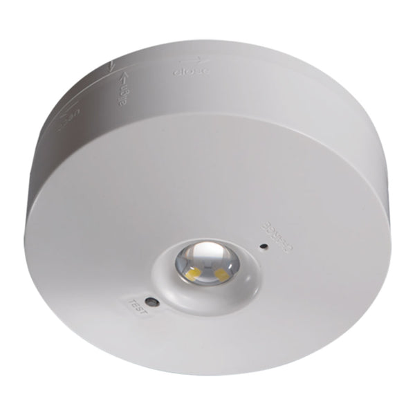 Emco LED Emergency Surface Ceiling Mounted Downlight Round 3hr 100lm Light Lamp