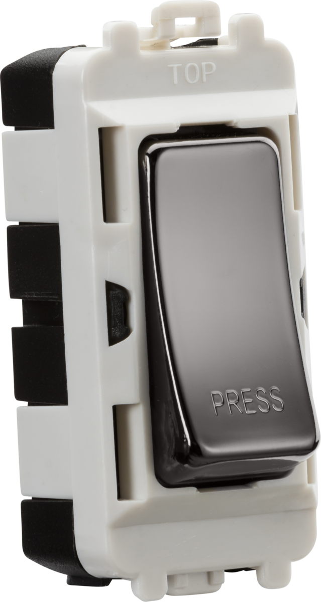 Knightsbridge 20AX 2 Way Retractive Single Pole Module Marked PRESS