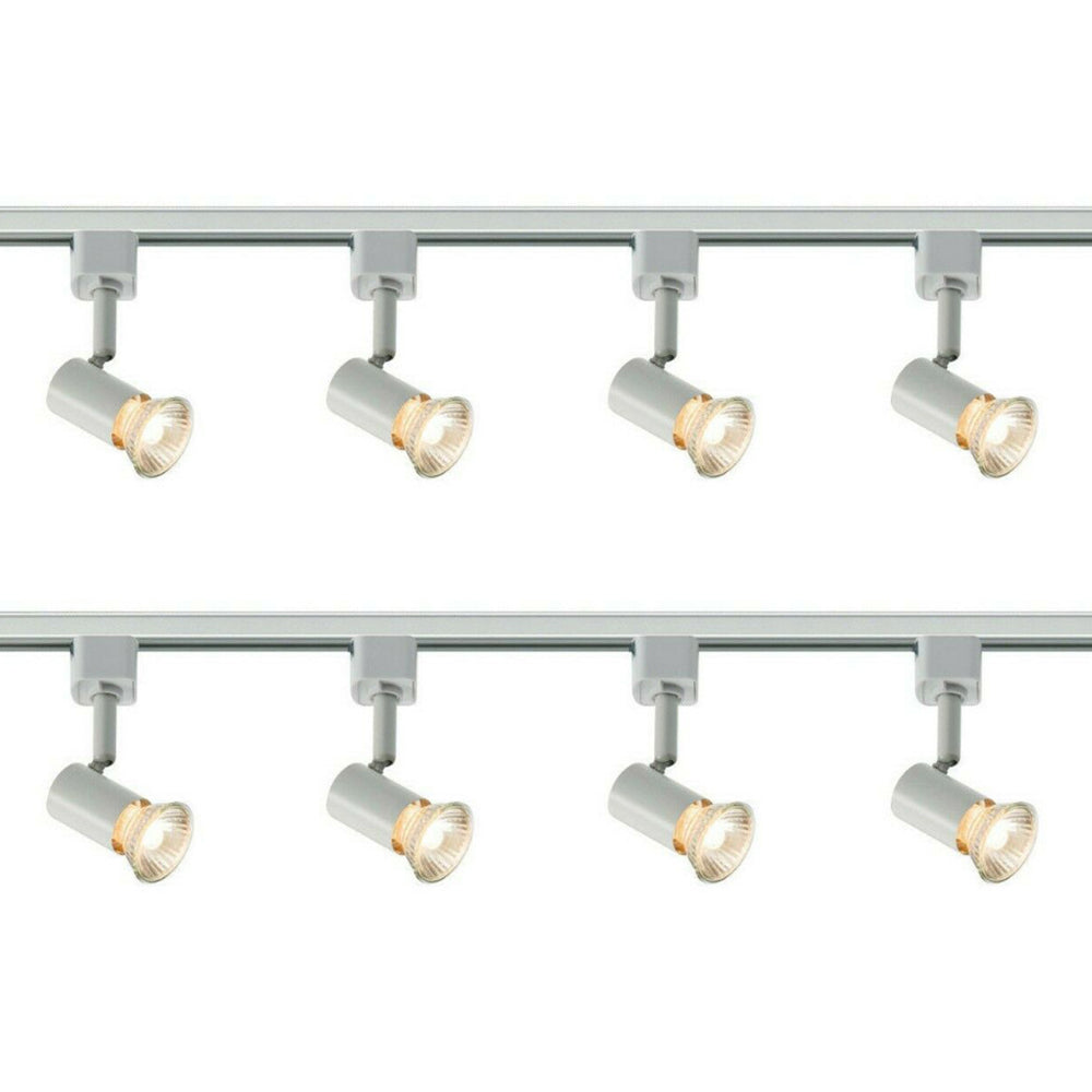 Knightsbridge 1M - 5M 230V GU10 Single Circuit Rail Track Spot Light Fitting TRKSP2ABC