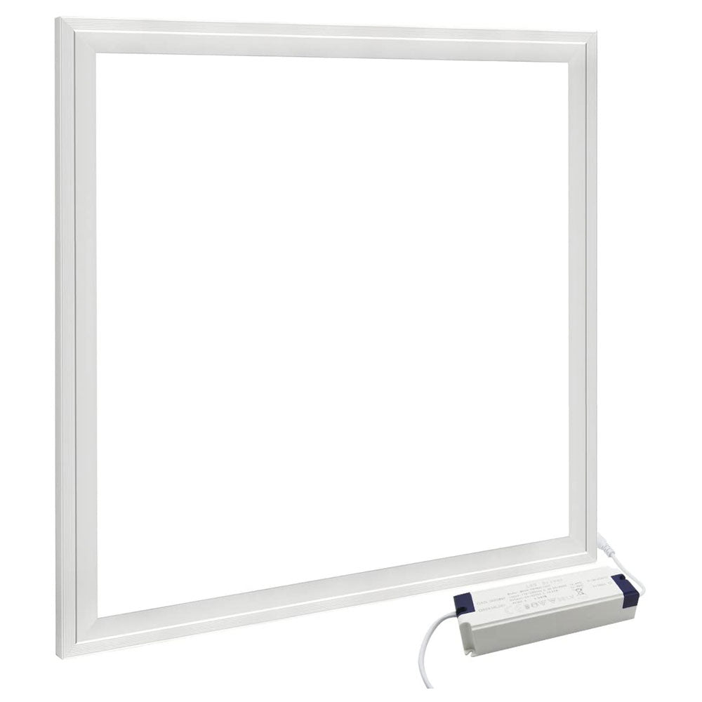6500K Daylight White 600x600 LED Ceiling Panel Light – 4800lm High Lumen Commercial Recessed Panel for Offices, Retail & Industrial Buildings | 5 Year Warranty