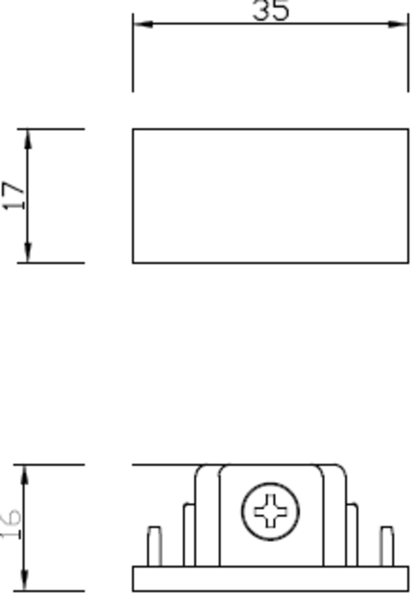 Knightsbridge 230V Single Circuit Track Dead End Cap