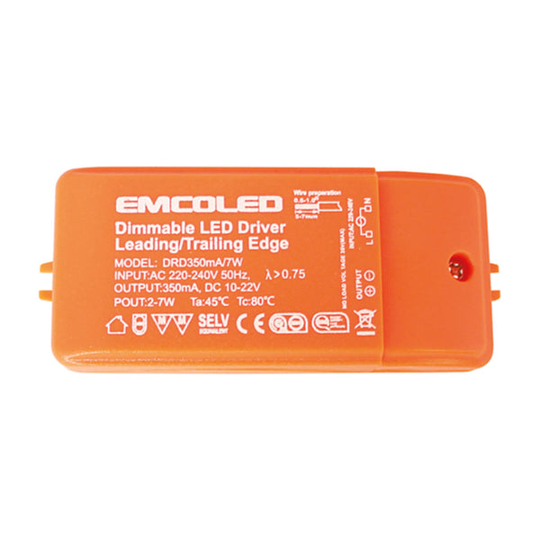 EMCO LED 7 Watt Light Lamp Power Supply Transformer Dimmable Driver For Lamp