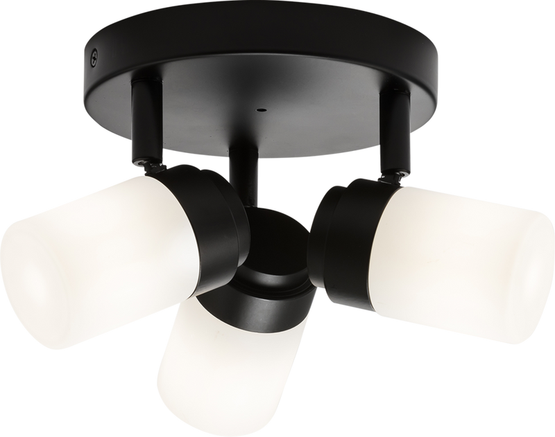 Knightsbridge 230V IP44 G9 Triple Spotlight with Frosted Glass
