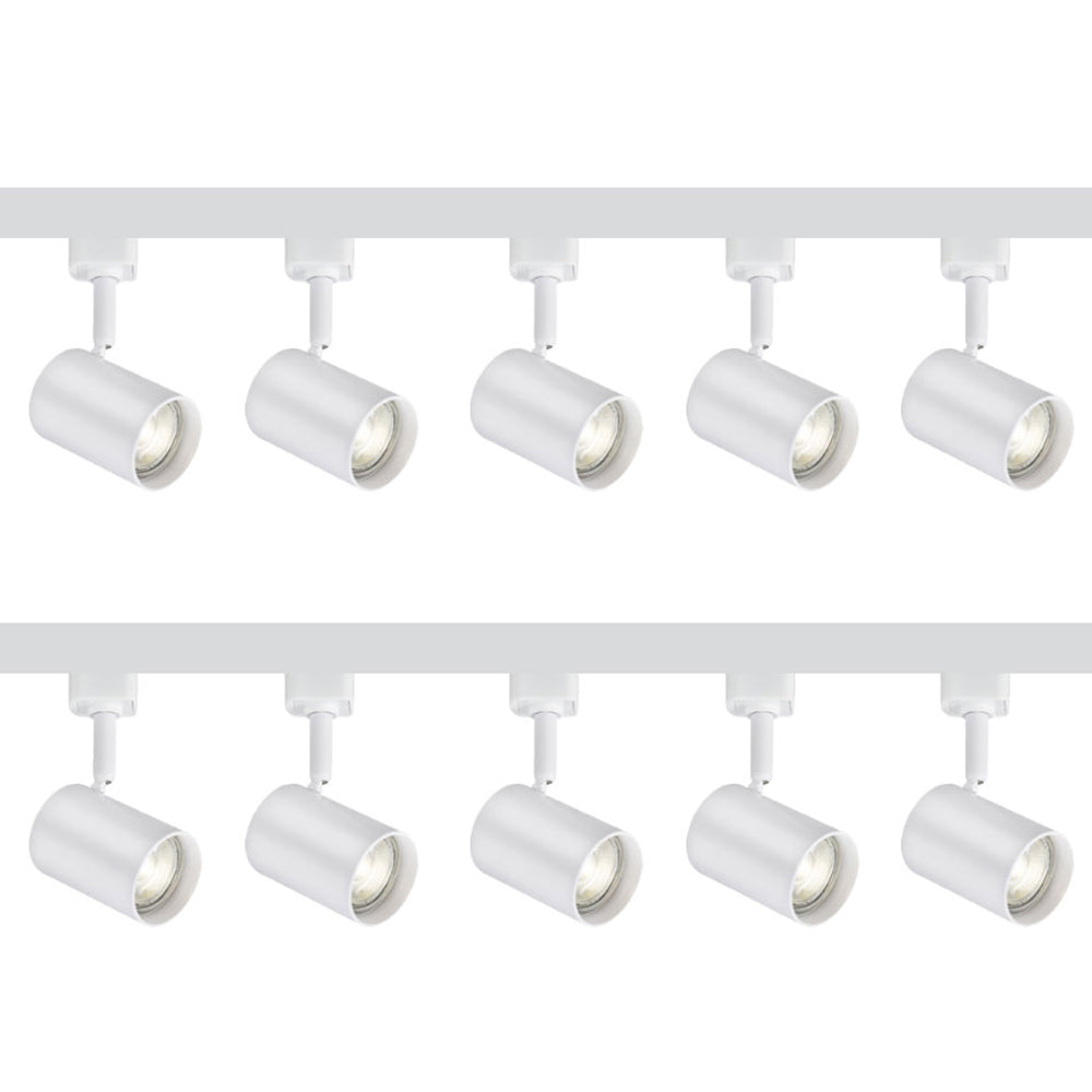 Knightsbridge 1M - 5M 230V GU10 Single Circuit Track Spotlight Fitting TRKSP8ABC