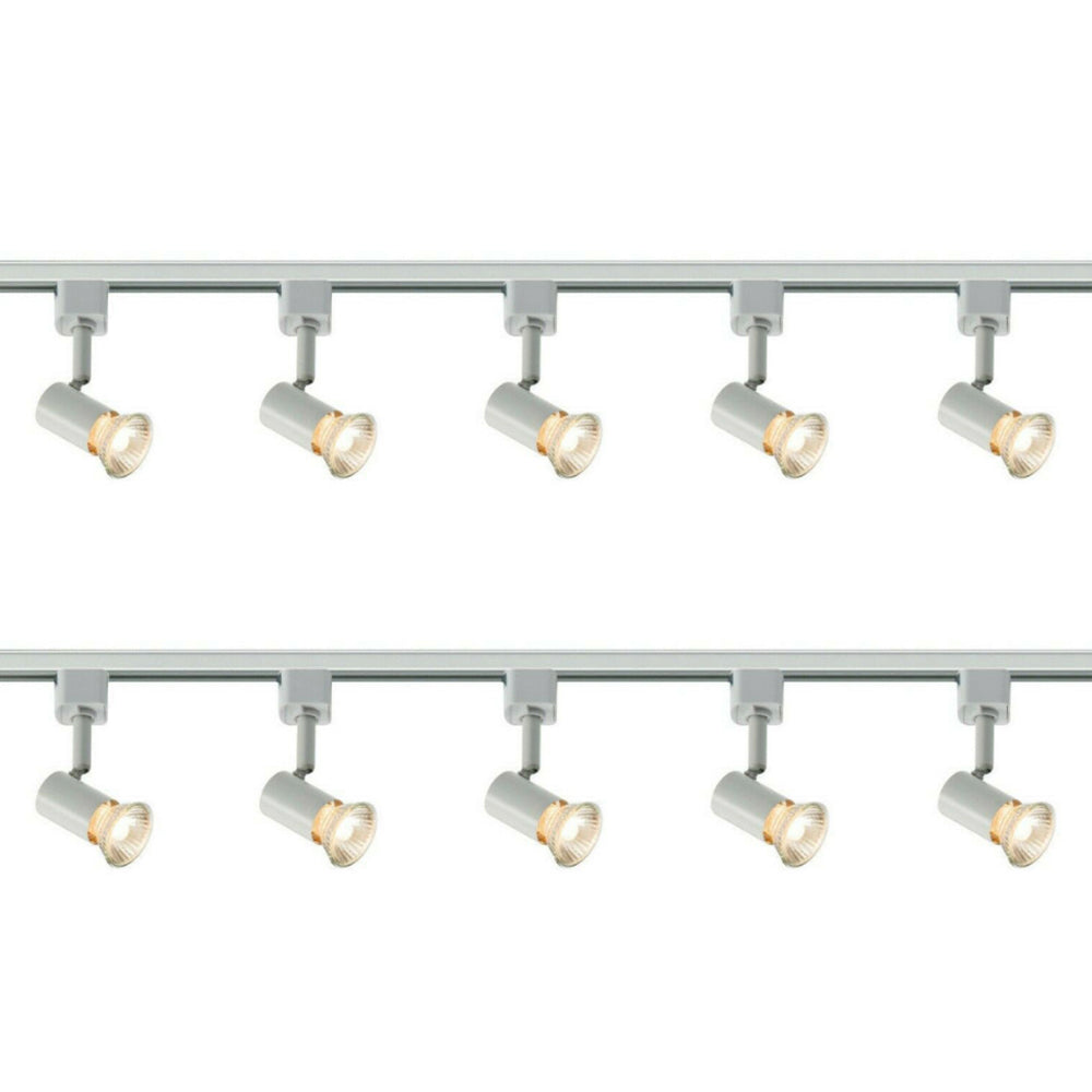 Knightsbridge 1M - 5M 230V GU10 Single Circuit Rail Track Spot Light Fitting TRKSP2ABC