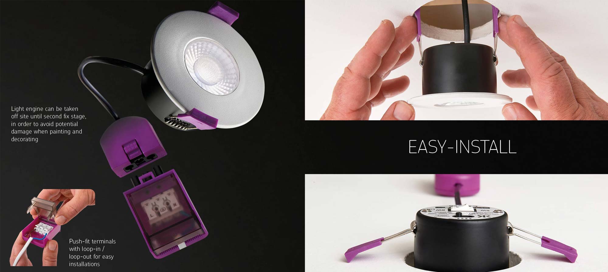 Knightsbridge SpektroLED 230V 5W, 7W LED CCT IP65 Shower Bathroom Spotlight Downlight