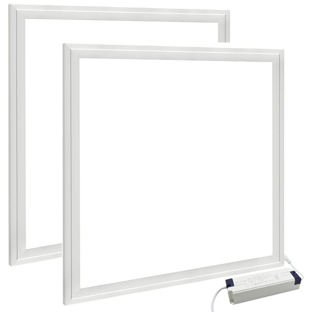 6500K Daylight White 600x600 LED Ceiling Panel Light – 4800lm High Lumen Commercial Recessed Panel for Offices, Retail & Industrial Buildings | 5 Year Warranty