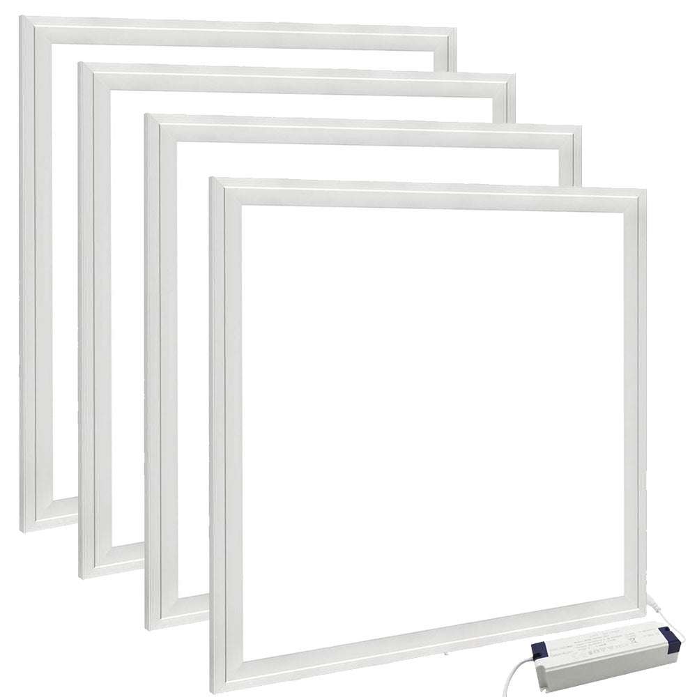 6500K Daylight White 600x600 LED Ceiling Panel Light – 4800lm High Lumen Commercial Recessed Panel for Offices, Retail & Industrial Buildings | 5 Year Warranty