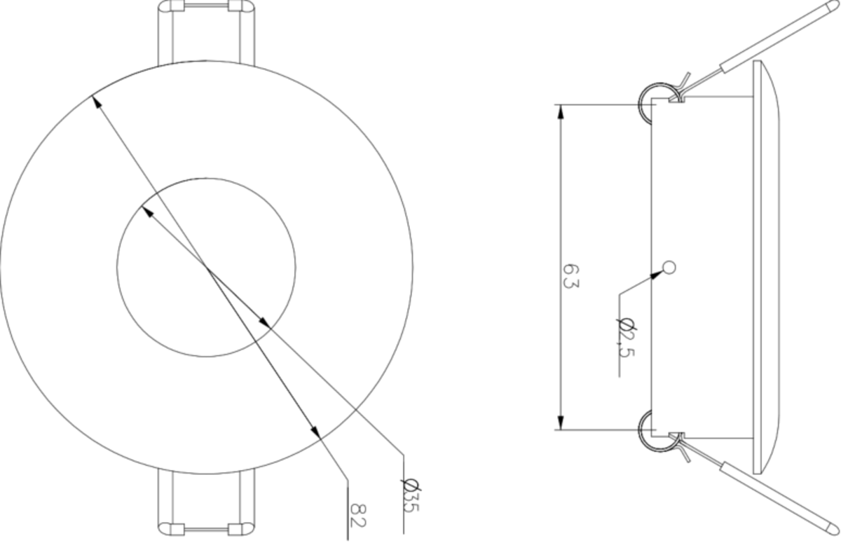 Knightsbridge Odina Decorative Ceiling Downlight