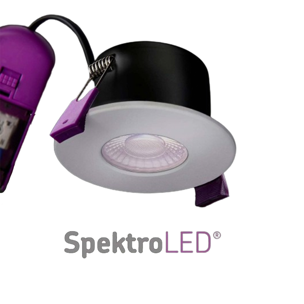 Knightsbridge SpektroLED 230V 5W, 7W LED CCT IP65 Shower Bathroom Spotlight Downlight