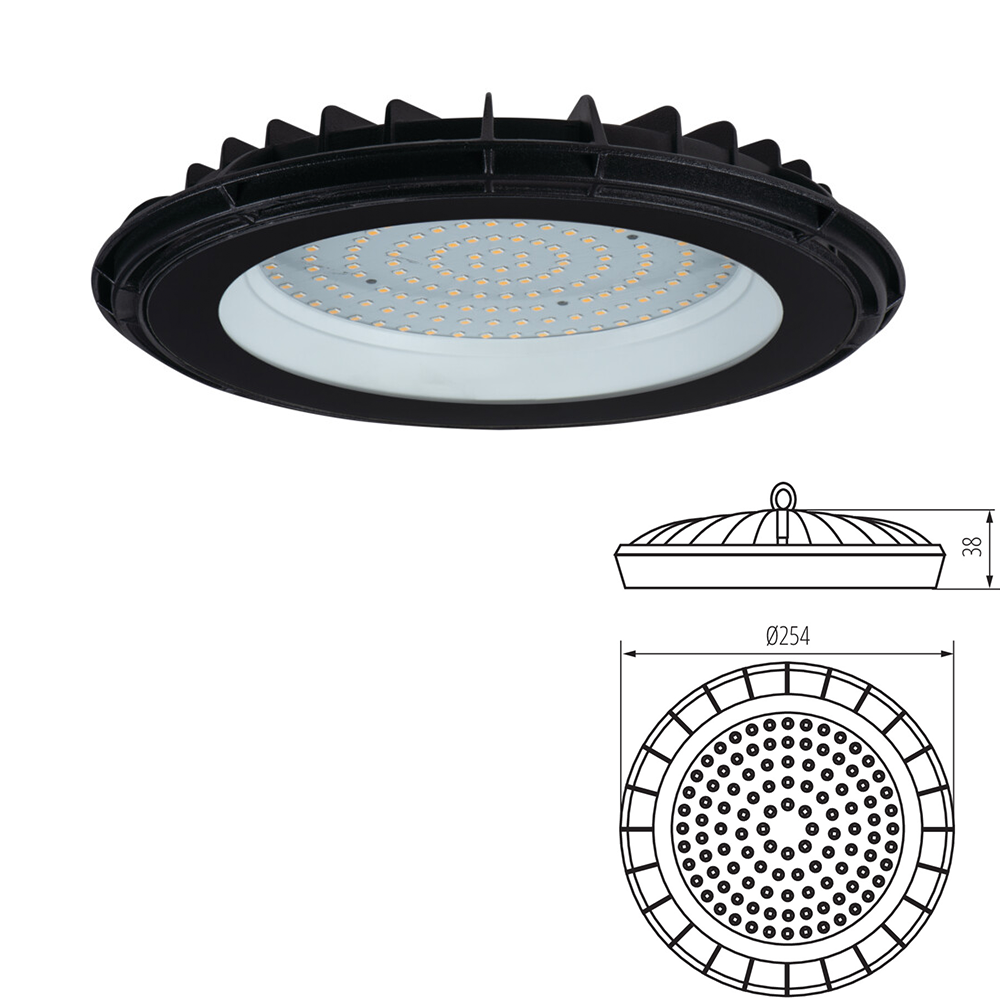 Kanlux MILEDO High Bay IP65 Waterproof UFO LED Light for Industrial & Warehouse Lighting – 100W/150W/200W Neutral White