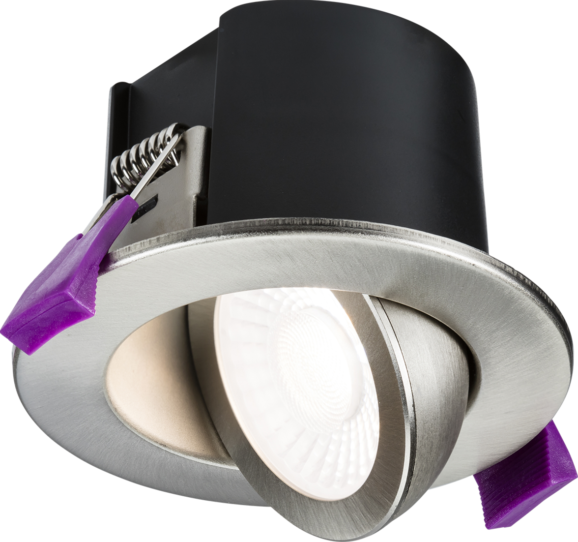 Knightsbridge SpektroLED Evo Tilt Fire Rated IP65 Downlight 5W/7W 4CCT Adjustable Tilt Angle Spotlight