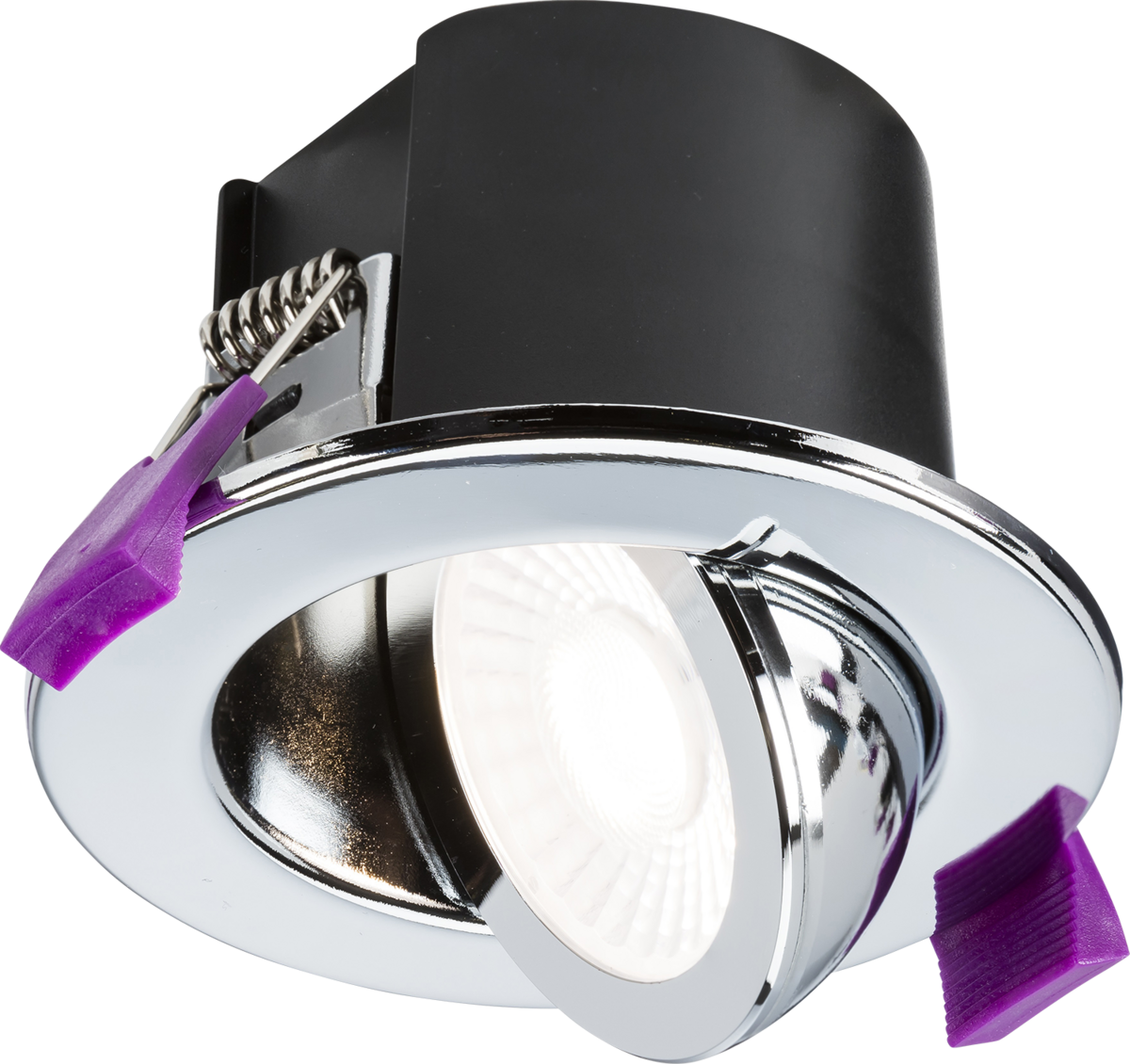 Knightsbridge SpektroLED Evo Tilt Fire Rated IP65 Downlight 5W/7W 4CCT Adjustable Tilt Angle Spotlight
