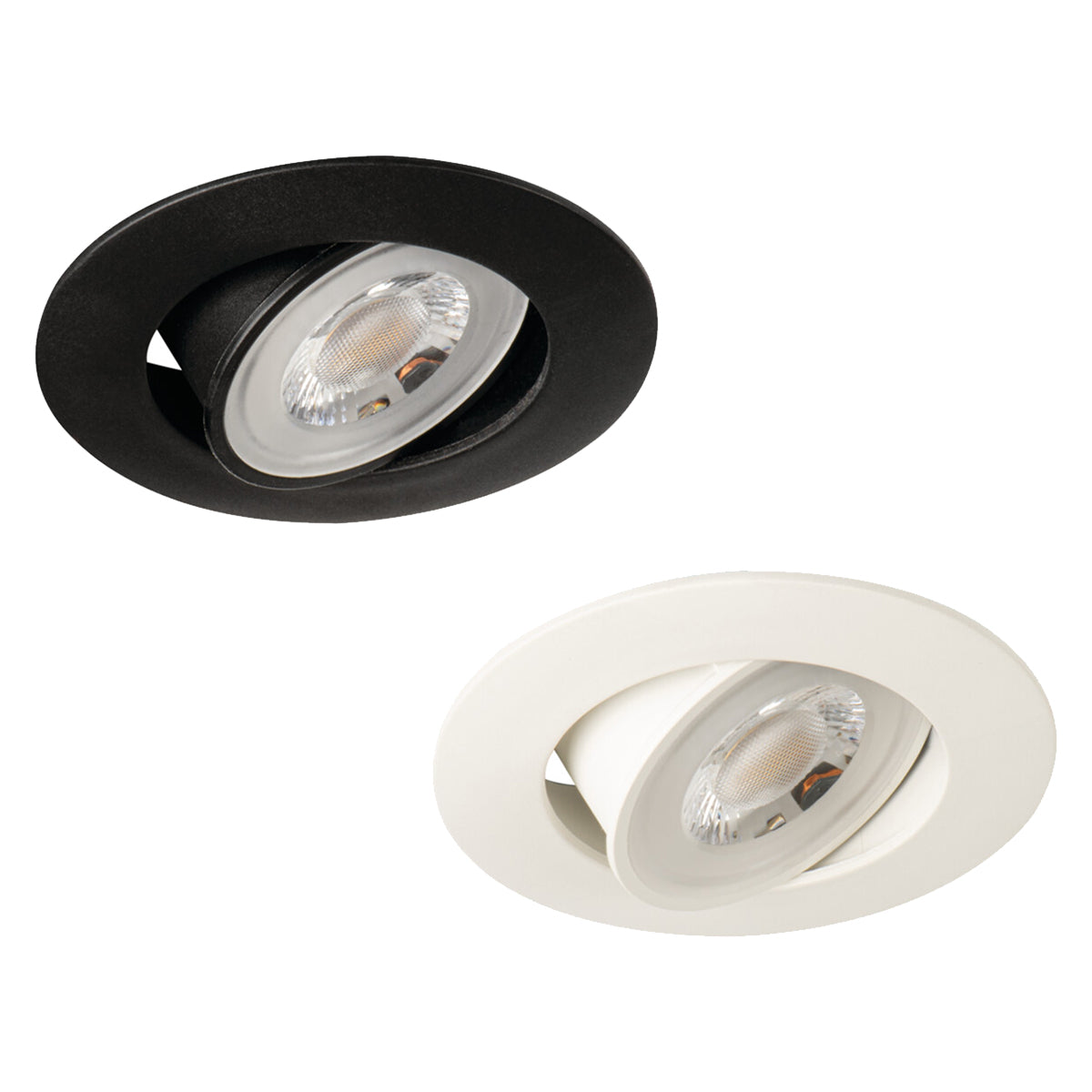 Kanlux FIZU IP44 5W LED Adjustable Tilt Angle Ceiling Recessed Downlight - Ideal for Living Room, Bathroom & Kitchen