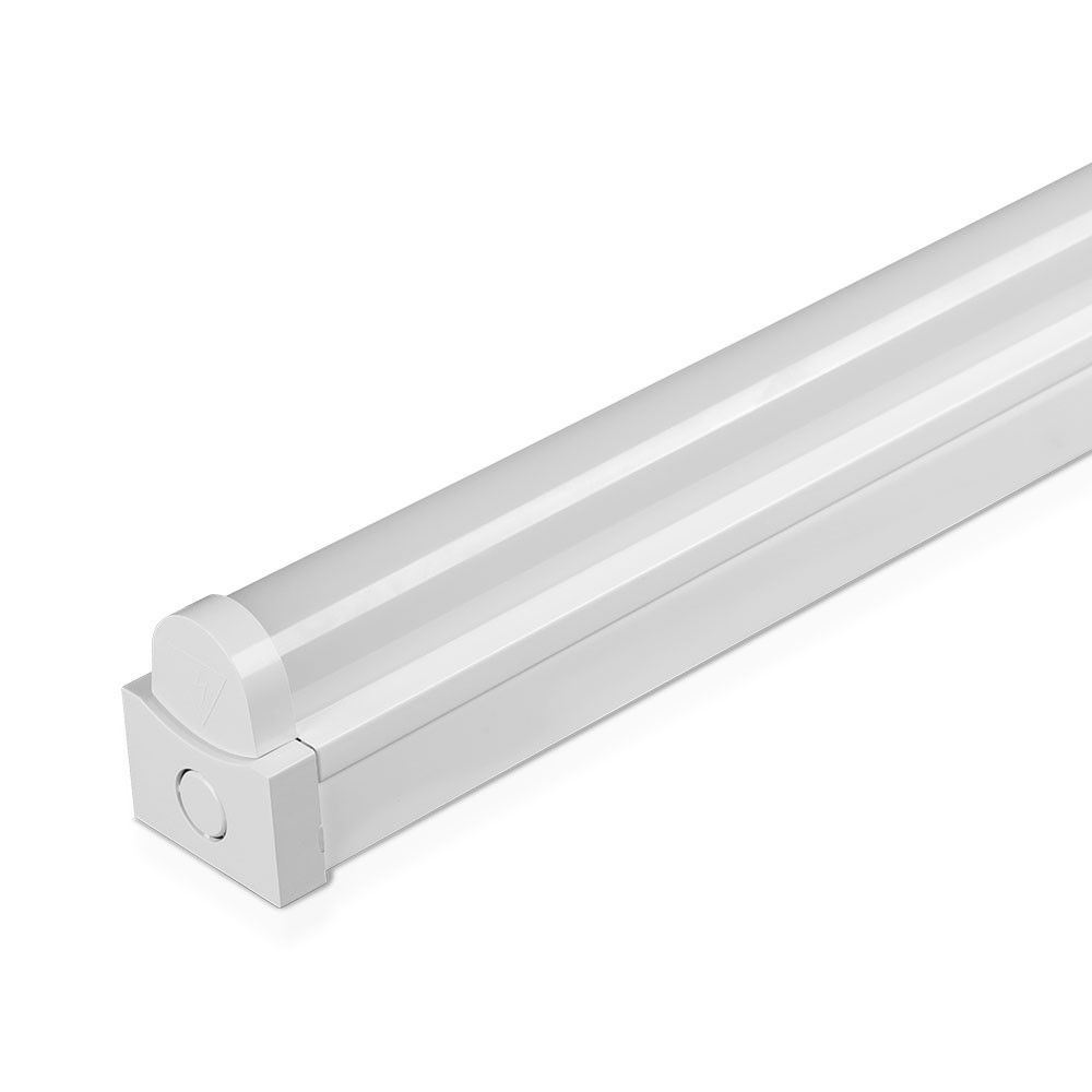 VTAC VT-8-24 24W LED Tube Batten Fitting 4ft - 6400K, Cool White, Garage Workshop Warehouse Lighting