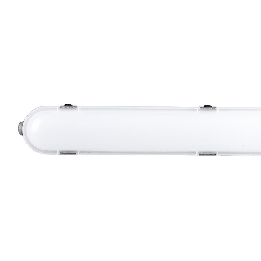 V-TAC VT-150148S LED 48W Waterproof IP65 Lamp Fitting Batten - 6400K , 5ft, Microwave Sensor, Milky Cover