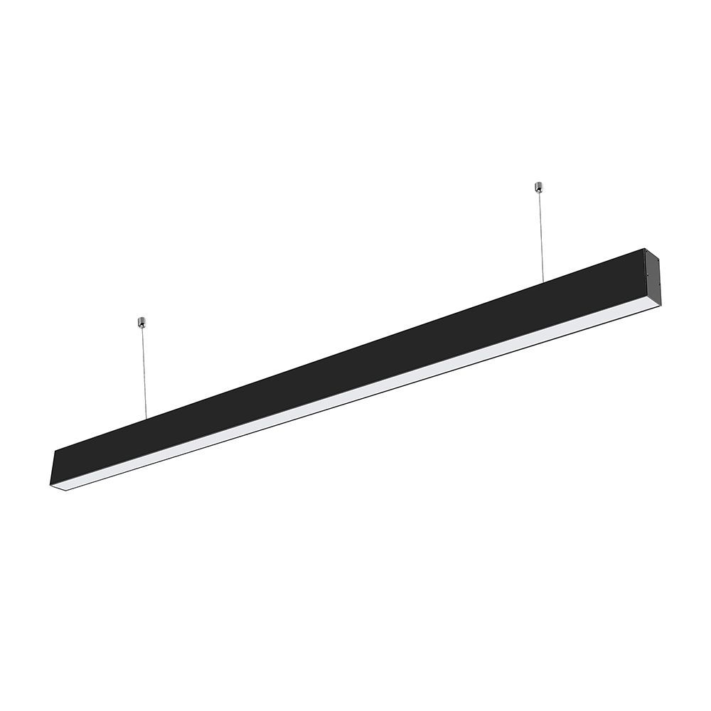 VT-7-40 40W LED Linear Hanging Suspension Light - Samsung Chip, Available in 4000K & 6400K, Multi-Colour Body - Black, Silver, White - Fluorescent Batten Replacement