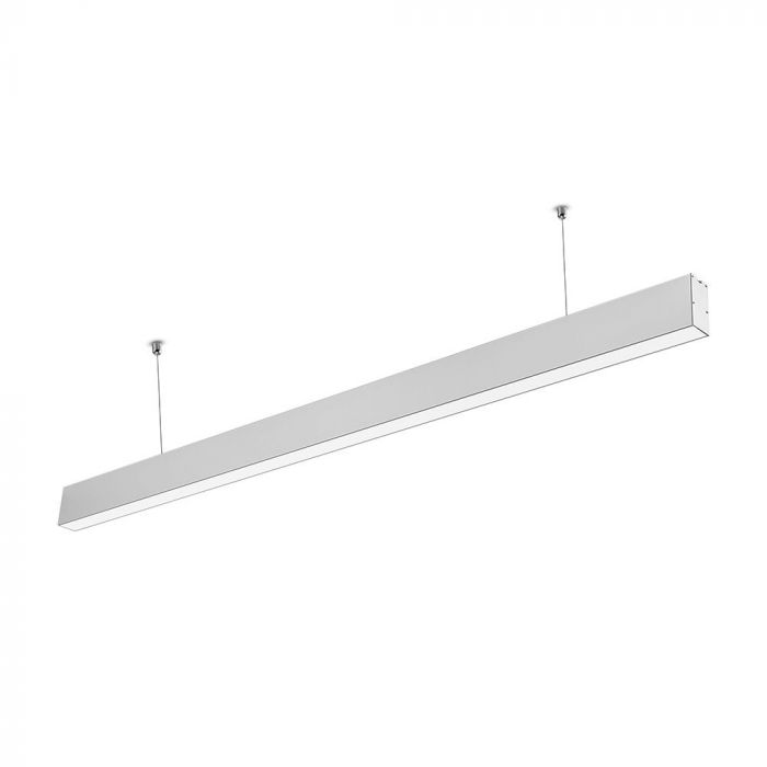 VT-7-40 40W LED Linear Hanging Suspension Light - Samsung Chip, Available in 4000K & 6400K, Multi-Colour Body - Black, Silver, White - Fluorescent Batten Replacement