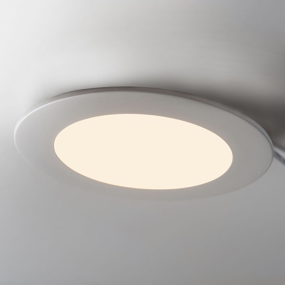 V-TAC VT-1207 12W PREMIUM Round Recessed LED Panel Ceiling Down Light 6400K Cool White Indoor Lighting