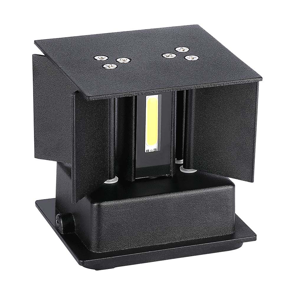 V-TAC VT-759 5W-11W IP65 Wall Lamp with Bridgelux Chip – Waterproof, Indoor/Outdoor Use, Black/White Square Design