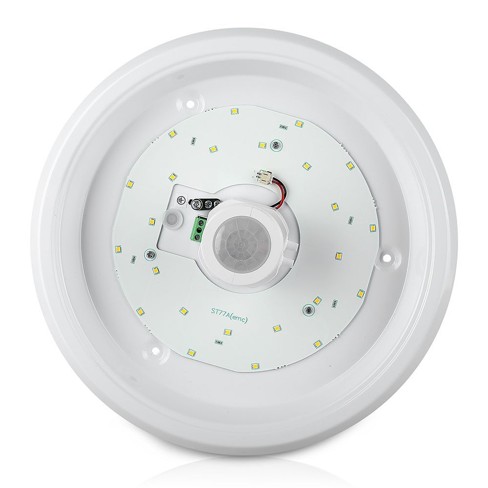 V-TAC VT-13 LED IP20 PIR Sensor Indoor Dome Light with Samsung Chip - 12W - 4000K & 6400K Options