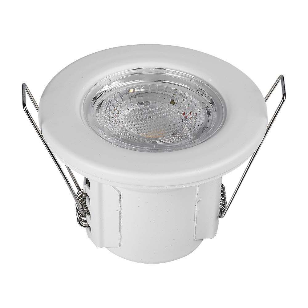 V-TAC Fire Rated Downlight VT-885 5W Dimmable LED Spotlight  IP65 with Samsung Chip – Available in Chrome, Nickel, White & Color Temperatures