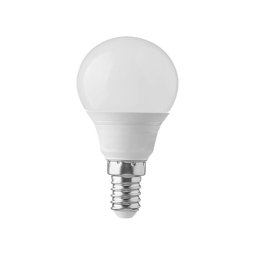 VTAC VT-270 6.5W Golf Ball LED P45 Plastic Bulb, E14 Base, 6500K, Non-Dimmable, Pack of 10