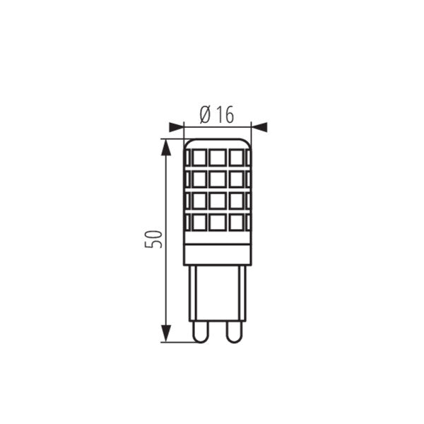 Kanlux G9 LED Bulb – Dimmable 3.5W (34W Eqv) 385lm | 3000K / 4000K / 6500K | Multi-Pack 5–50