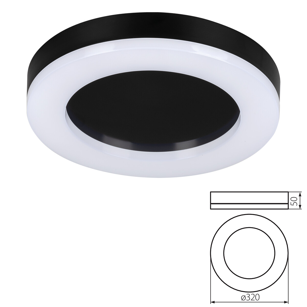 Kanlux IP65 MILEDO TURA LED Bulkhead Light – 15W/24W, Neutral White - Designer - Round Halo