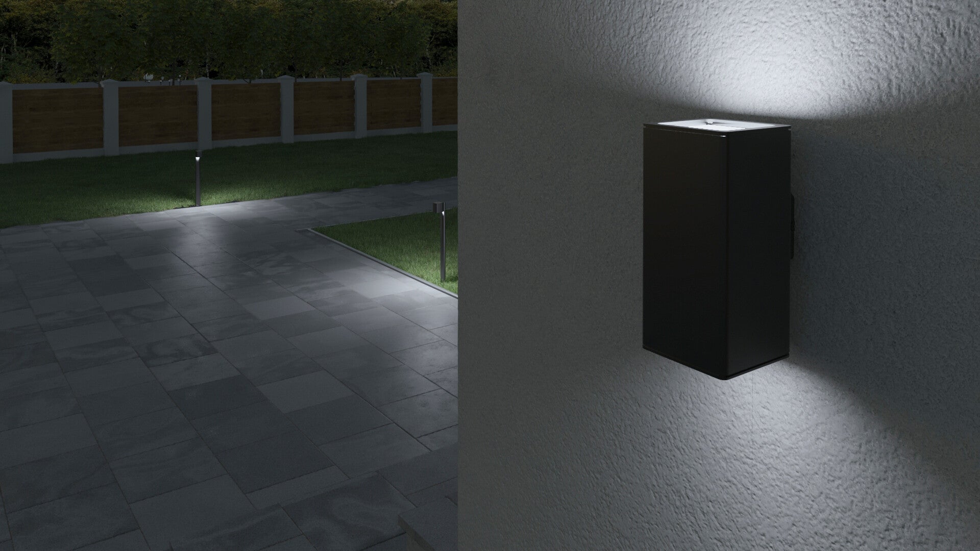 Kanlux GORI IP44 Weatherproof Outdoor Garden Wall Up & Down Light Fitting Wall Lighter