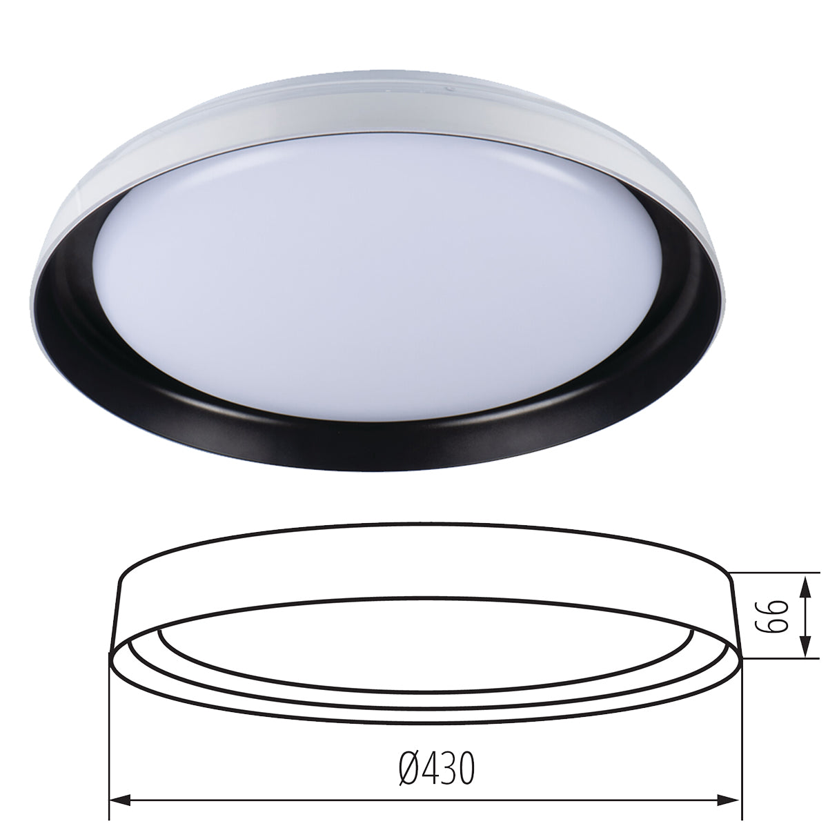 Kanlux NIFU 18W LED Ceiling Surface Mounted Light Elegant Design Super Bright Lighting