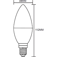 Knightsbridge Smart 5W LED RGB and CCT SES Candle Lamp - 38mm