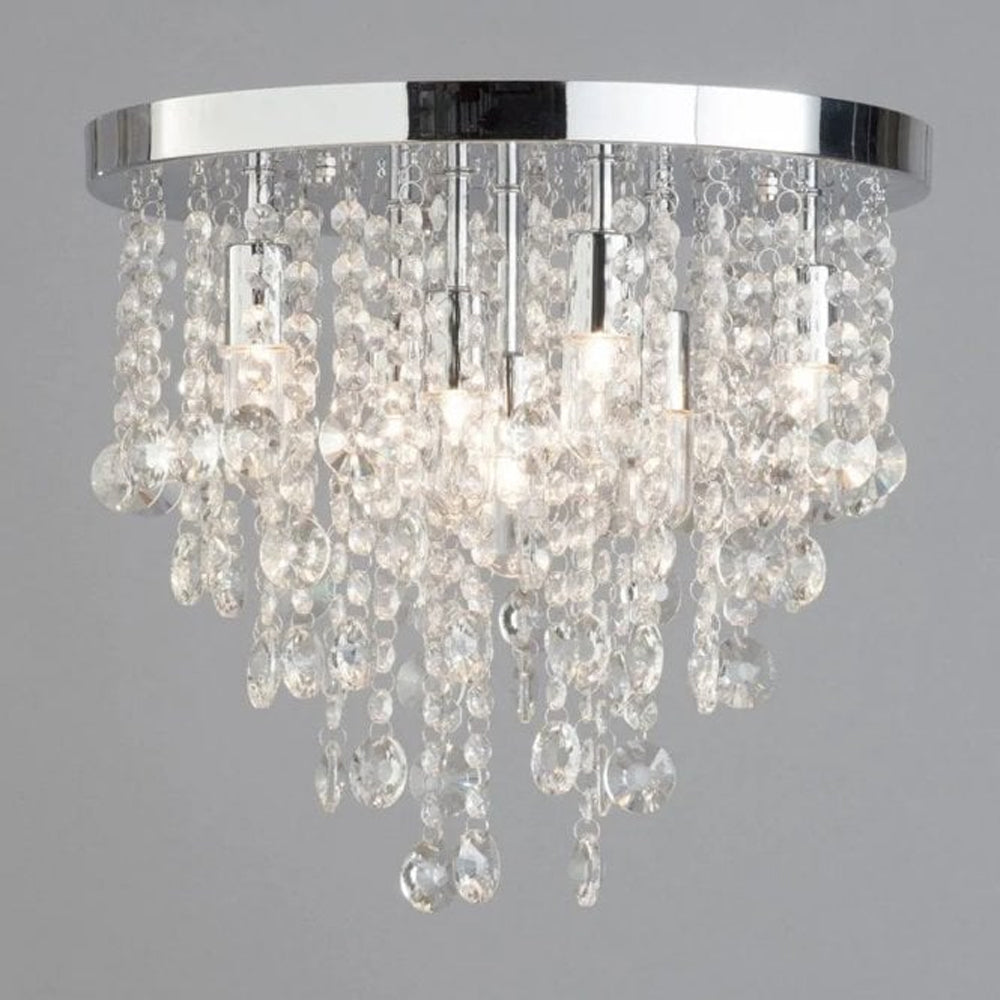 FORUM Celeste 9LT Flush Ceiling Mounted Chandelier G9-IP44