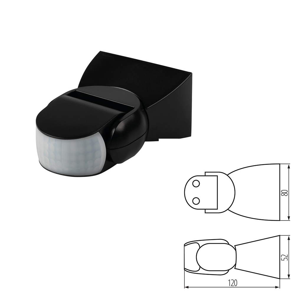 Kanlux ALER-N PIR Motion Sensor - IP65, 12m Range Available in Two Colours