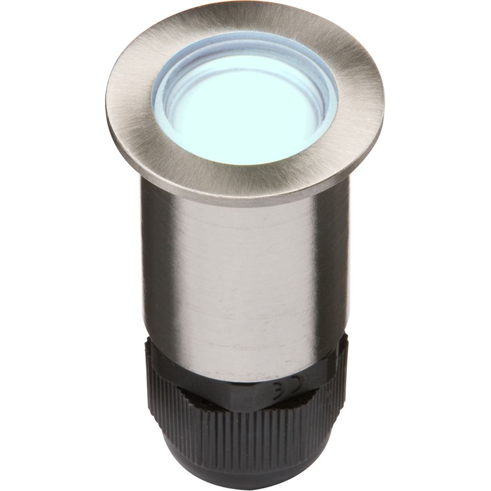 Knightsbridge IP67 24V Small Stainless Steel Ground Fitting 4 x LED Decking Light