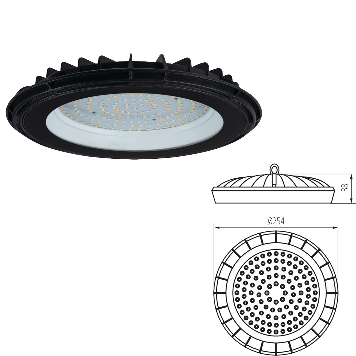 Kanlux HB UFO High Bay IP65 Waterproof LED Hibay Light for Industrial & Warehouse Lighting – 100W 150W 200W Neutral White